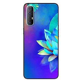 Ốp lưng dành cho Oppo Reno 3 Pro mẫu Sen Xanh Tím