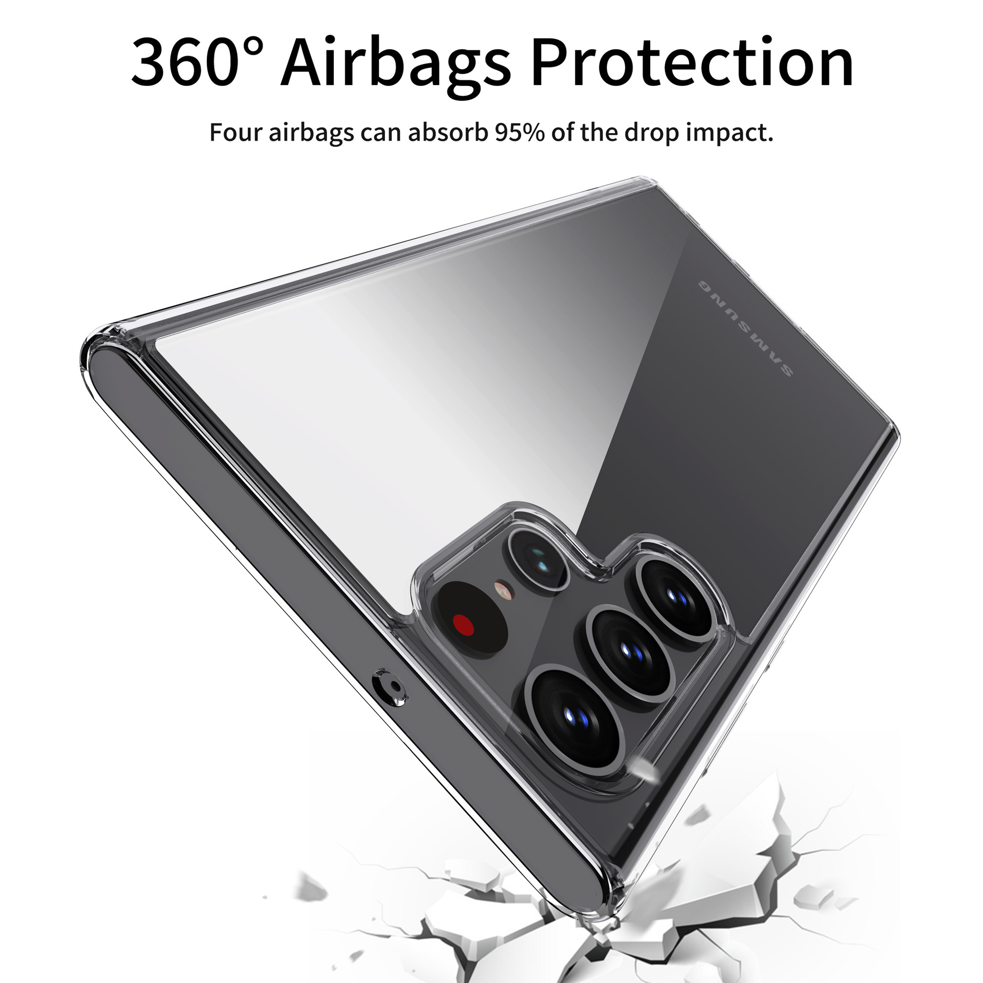Ốp Lưng PC Trong Suốt Dành Cho Samsung Galaxy S24 / Galaxy S24 Plus / Galaxy S24 Ultra - Hàng Chính Hãng
