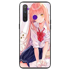 Ốp lưng in cho Realme 5 Pro/ Realme Q Mẫu Cúc Tím