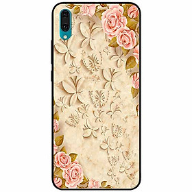 Ốp lưng dành cho Huawei Y7 Pro 2019 mẫu Hoa Hồng Lá Vàng