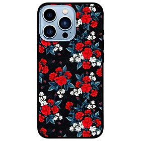 Ốp lưng dành cho Iphone 13 Mini - Iphone 13 - Iphone 13 Pro - Iphone 13 Pro Max - Hồng Đỏ Nền Đen