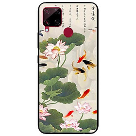 Ốp lưng dành cho Realme C15 mẫu Tranh Cá Koi