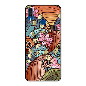Ốp Lưng in cho Huawei Y9 2019 Mẫu Họa Tiết Nền Lá - Hàng Chính Hãng