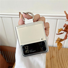 Ốp dành cho Z Flip 3 Samsung trong suốt cao cấp nhám chống vân tay - Hàng chính hãng