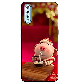 Ốp lưng in cho Vivo S1 Mẫu Heo Áo Trắng