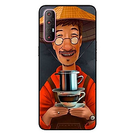 Ốp lưng dành cho Oppo Reno 3 Pro mẫu Cà Phê Phin