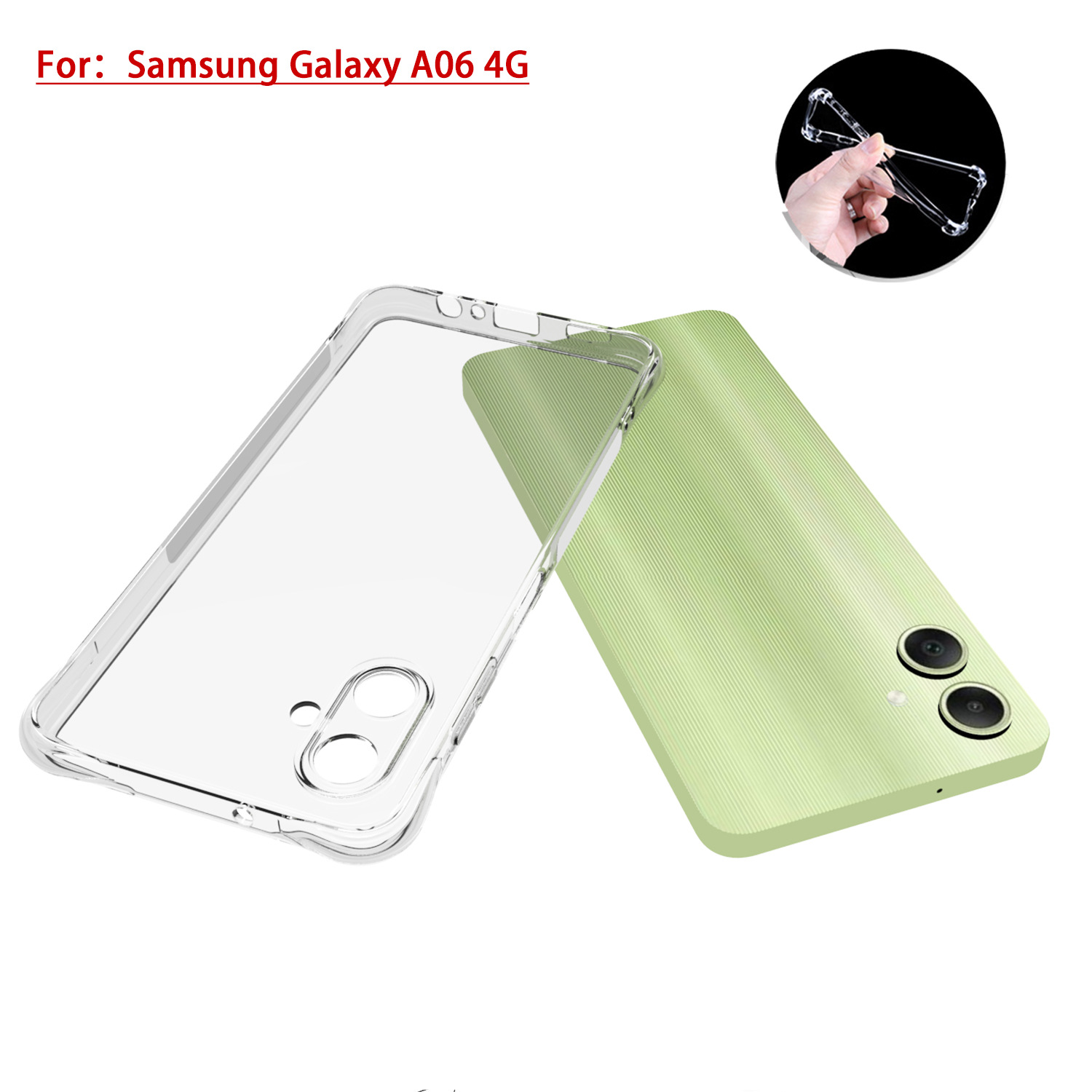Ốp lưng dẻo cho Samsung Galaxy A06 trong suốt bảo vệ Camera - Hàng nhập khẩu