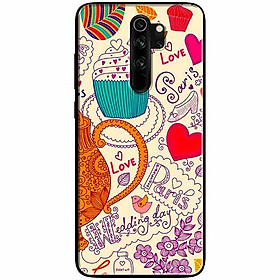 Ốp lưng dành cho Xiaomi Redmi Note 8 Pro mẫu Hoạ Tiết Cake Love