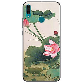 Ốp lưng in cho Huawei Y9 2019 Mẫu Sen Vươn Lên