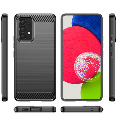 Ốp lưng chống sốc Vân Sợi Carbon cho Samsung Galaxy A73 - Hàng nhập khẩu