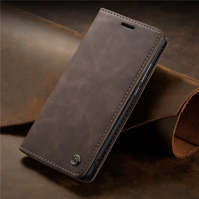 Bao da bò dạng ví dành cho Samsung Galaxy A72 mẫu case hàng nhập khẩu
