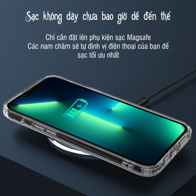 Ốp lưng sạc từ tính dành cho iPhone 15 / 15 Plus / 15 Pro / 15 Pro Max - Hàng chính hãng