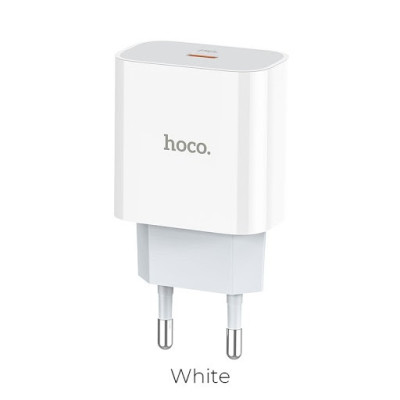 Củ sạc PD20W Hoco C76A PLus chuôi tròn 1 cổng Type-C dành cho mọi thiết bị - Hàng chính hãng