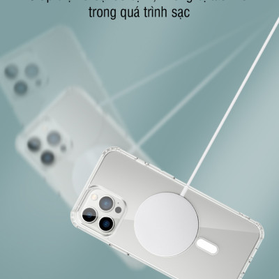 Ốp lưng sạc từ tính dành cho iPhone 15 / 15 Plus / 15 Pro / 15 Pro Max - Hàng chính hãng
