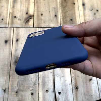 Ốp lưng dẻo mỏng màu xanh dương dành cho iPhone 11 Pro Max - Hàng chính hãng