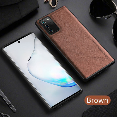Ốp lưng da cho Samsung Galaxy Note 20, Note 20 Ultra hãng X-level cao cấp viền mềm chống sốc - Hàng chính hãng