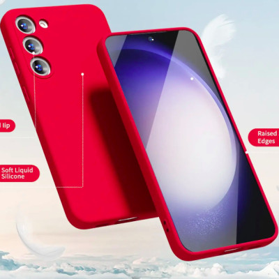 Ốp lưng silicon case cho Samsung Galaxy S23 FE mỏng 0.3mm chống bám bẩn hiệu KST mặt lưng siêu mềm mịn, có gờ bảo vệ camera - hàng nhập khẩu