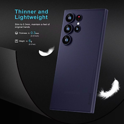 Ốp Lưng Nhám Siêu Mỏng 0.3mm Cho Samsung Galaxy S25 Ultra Hiệu Memumi SLIM Có Màng Bảo Vệ Camera - Hàng Nhập Khẩu