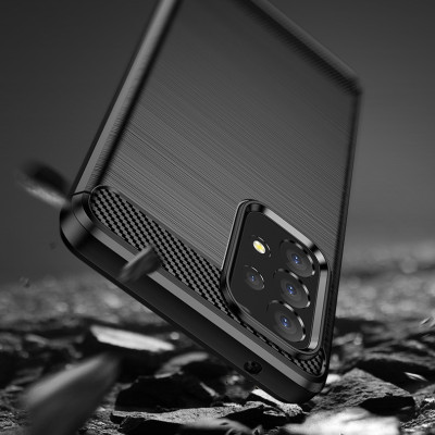 Ốp lưng chống sốc Vân Sợi Carbon cho Samsung Galaxy A73 - Hàng nhập khẩu