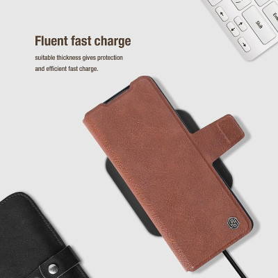 Bao da cho Galaxy Z Fold 6 Nillkin Aoge có nhét bút - hàng chính hãng
