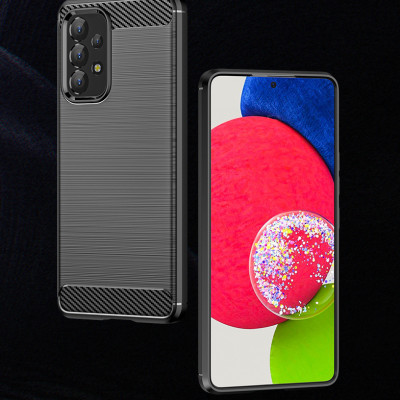 Ốp lưng chống sốc Vân Sợi Carbon cho Samsung Galaxy A73 - Hàng nhập khẩu