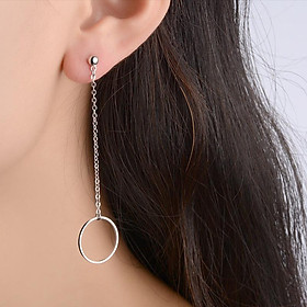 Bông tai nữ thả dây đuôi vòng tròn quyến rũ