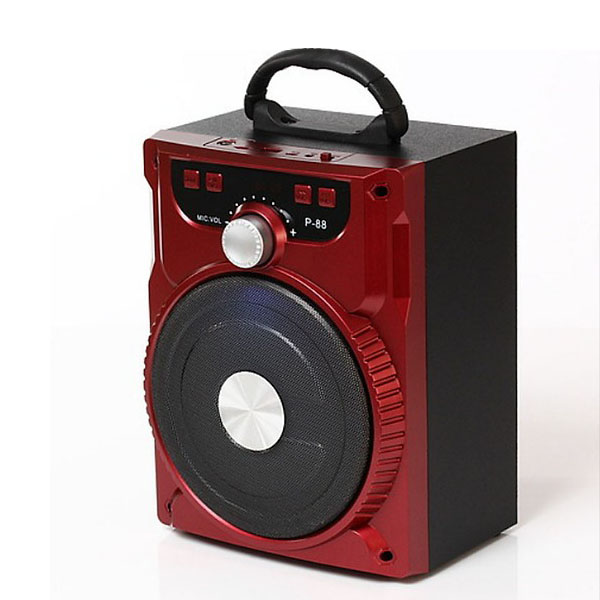 Loa bluetooth Karaoke Ruizu P88 hỗ trợ thẻ nhớ/USB/AUX/FM/jack 6.5mm - Tặng kèm micro karaoke (nhiều màu) Hàng Chính Hãng