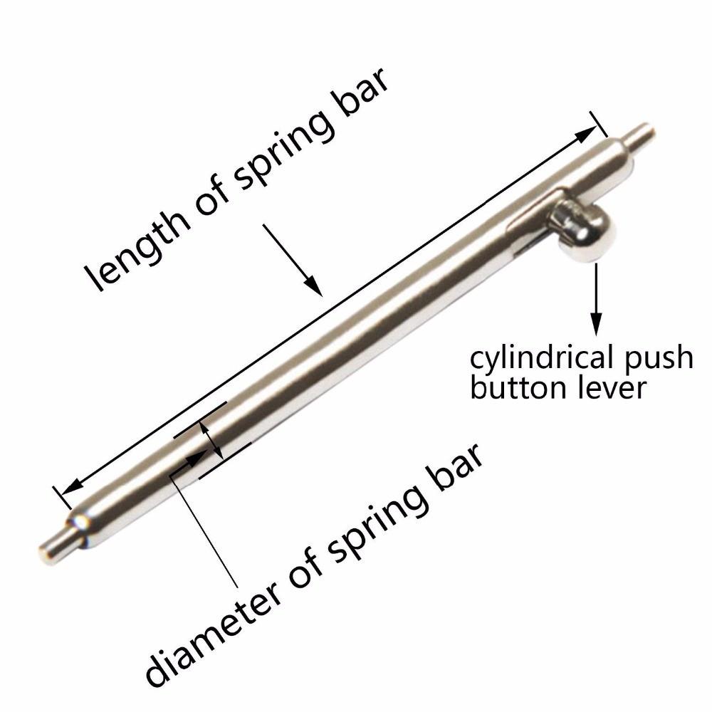 6 thanh chốt thông minh dùng cho dây đồng hồ thông minh + Size ( kích cỡ ) chốt : 20mm / 22mm