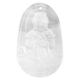 Mặt Dây Chuyền Như Lai Đại Nhật Đá Mã Não Trắng