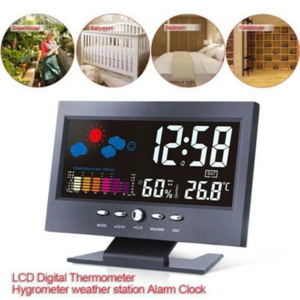 Đồng Hồ Điện Tử Để Bàn Màn Hình LED – Báo Giờ, Nhiệt Độ, Hẹn Giờ Đa Năng