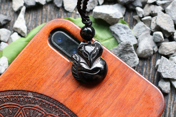 Mặt Dây Chuyền Hồ Ly Thạch Anh Đen 2 Ngọc Quý Gemstones U4