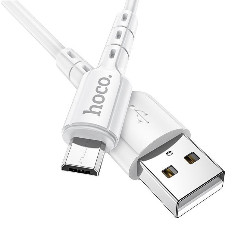 Cáp sạc nhanh 2.4A Hoco DU01 Micro dây PVC siêu bền truyền dữ liệu tốc độ cao dài 1M cho Android - Hàng chính hãng
