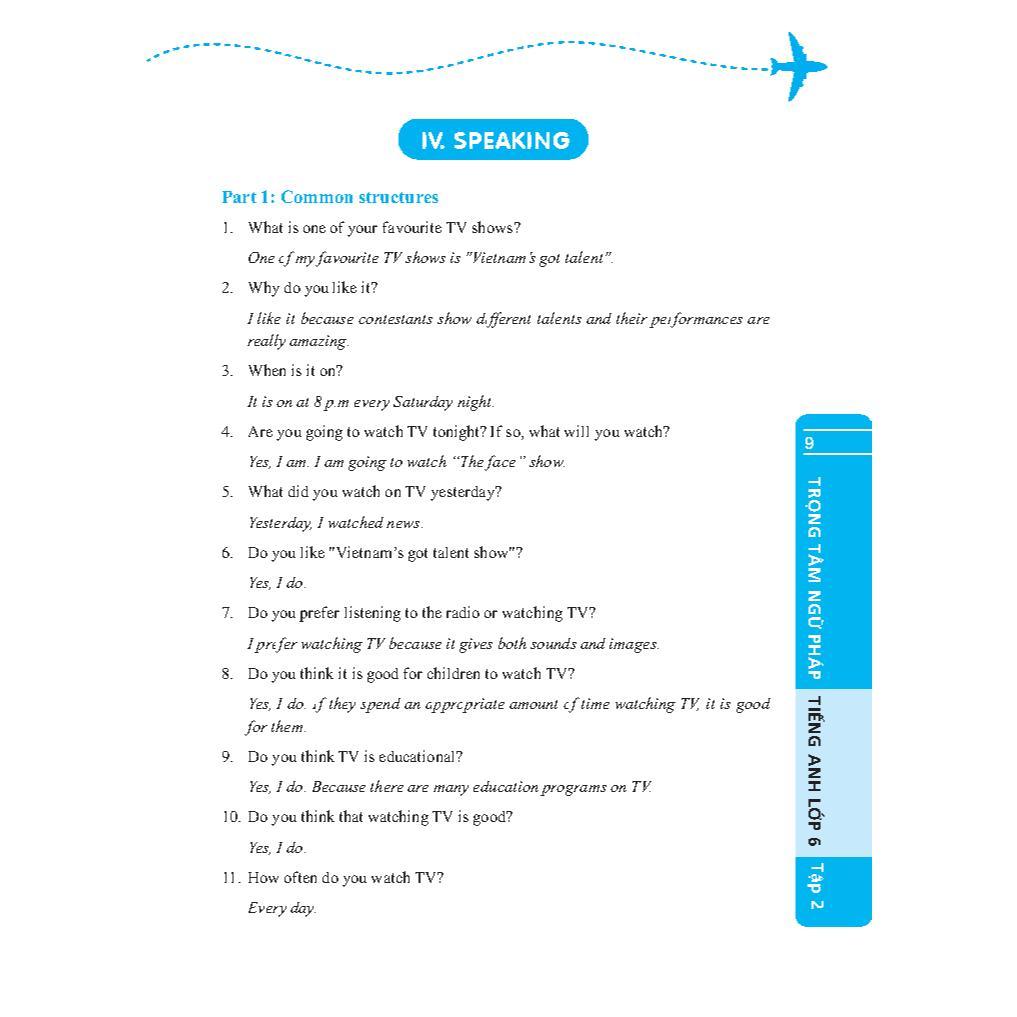 Sách - Global Success Trọng Tâm Ngữ Pháp Tiếng Anh Lớp 6 - Tập 2 - Minh Thắng