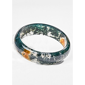Vòng Tay Băng Ngọc Thuỷ Tảo Huyết Ni 56 Ngọc Quý Gemstones