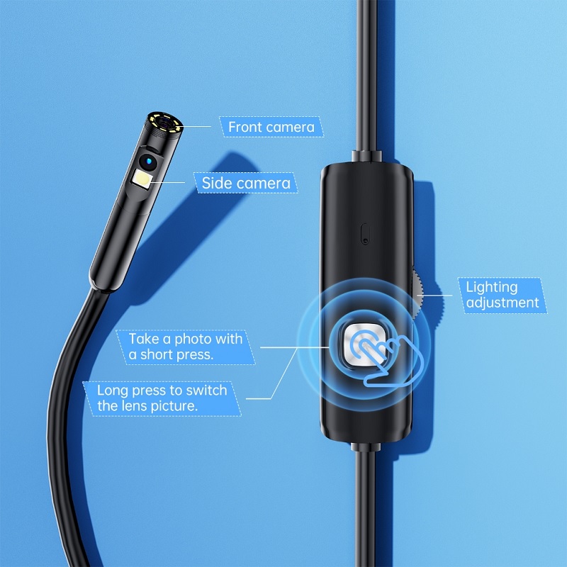 Camera Nội Soi Công Nghiệp Chống Nước Kết Nối Điện Thoại AN112 - Hàng Nhập Khẩu