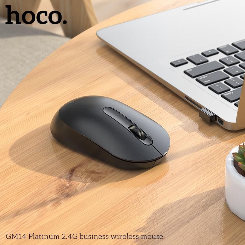 Chuột Không Dây Ho,co GM14 , kết nối USB 2.4G, DPI 1200, thiết kế sang trọng, tiện lợi khi sử dụng - Hàng chính hãng