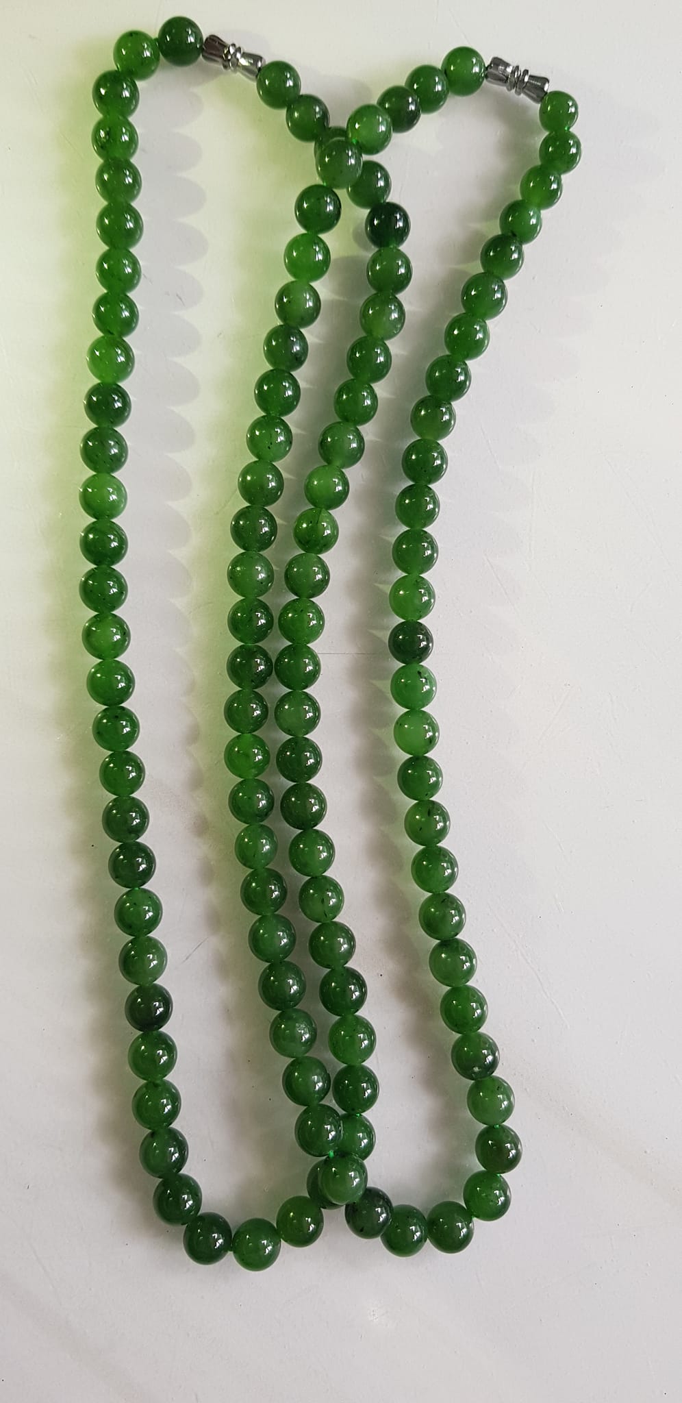 Vòng chuỗi đeo cổ Nữ mới đẹp Đá ngọc jade hay ngọc phật xanh tự nhiên Size 8mm màu xanh ngọc bích bóng sang đẹp hợp mệnh thủy mộc hỏa Quà tặng ý nghĩa cho Mẹ, mình và người thân ý nghĩa ạ