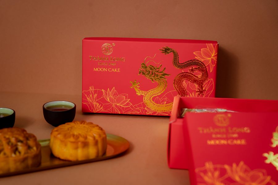 Hộp 2 bánh trung thu 2 trứng 270g - Thành Long (540g) - Việt Nam