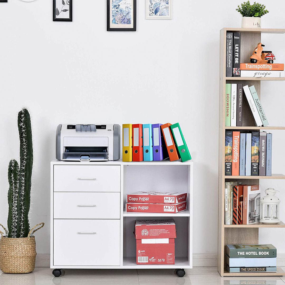 Tủ đựng hồ sơ bằng gỗ MDF phủ melamine đẹp mắt SMLIFE Piplup