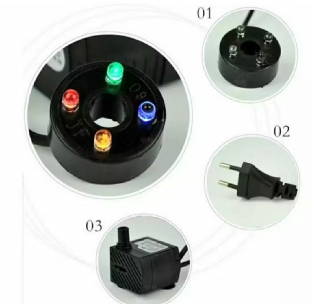 MÁY BƠM HÚT NƯỚC BỂ CÁ CẢNH MINI CÓ ĐÈN LED TRANG TRÍ CỰC KỲ ĐẸP