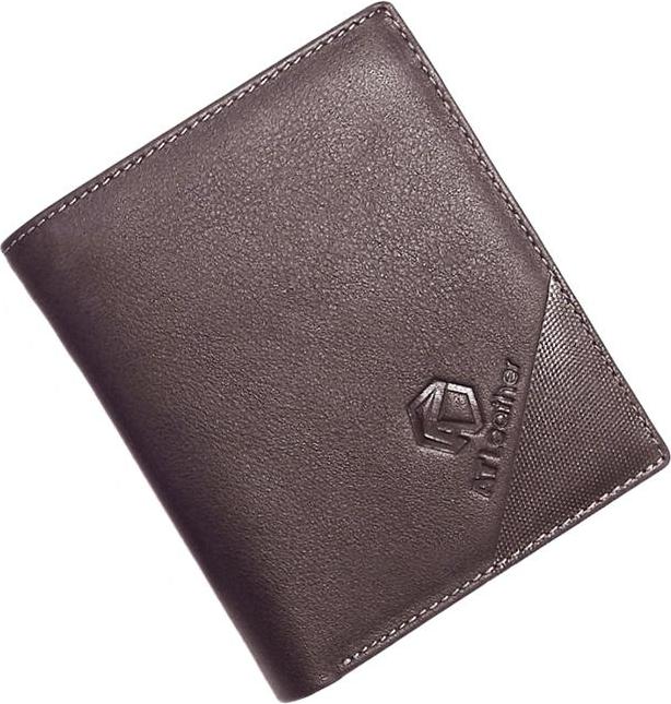 Ví Da Nam AT Leather 051 (11.5 x 9.5 cm) - Nâu
