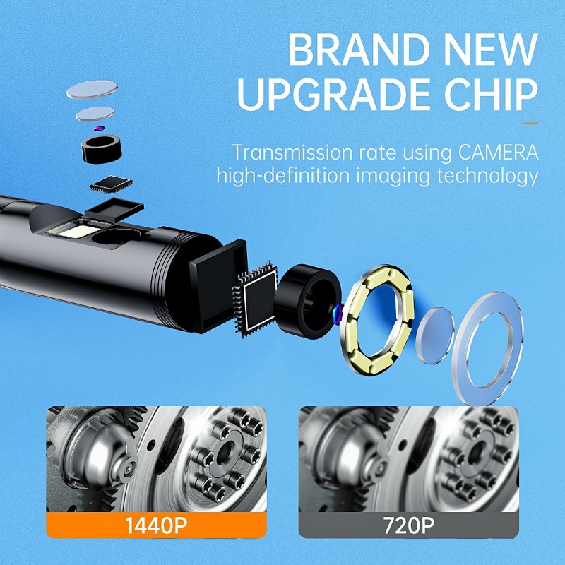 Camera Nội Soi Công Nghiệp Chống Nước Kết Nối Điện Thoại AN112 - Hàng Nhập Khẩu