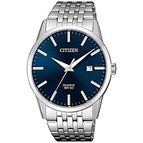 Đồng Hồ Citizen Nam Dây Kim Loại Pin (Quartz) BI5000-87L (39mm) - Mặt Xanh