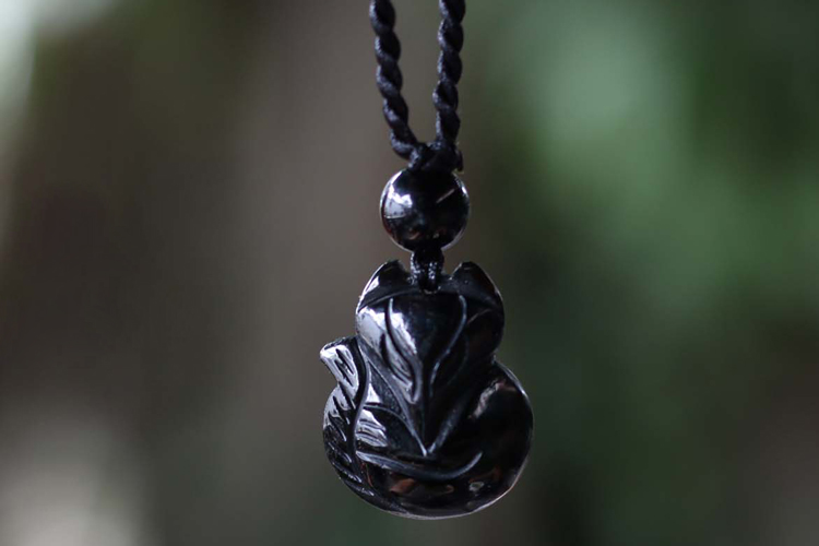 Mặt Dây Chuyền Hồ Ly Thạch Anh Đen 2 Ngọc Quý Gemstones U4