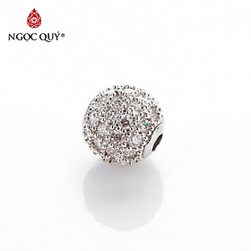 Combo 6 cái charm hợp kim đính đá - Ngọc Quý Gemstones