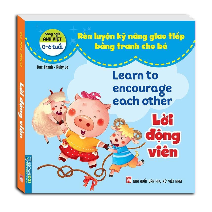 Sách - Rèn Luyện Kỹ Năng Giao Tiếp Bằng Tranh Cho Bé - Lời Hứa + Lời Mời + Lời An Ủi + Lời Từ Chối - Minh Thắng