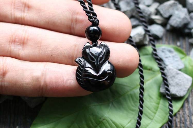 Mặt Dây Chuyền Hồ Ly Thạch Anh Đen 2 Ngọc Quý Gemstones U4