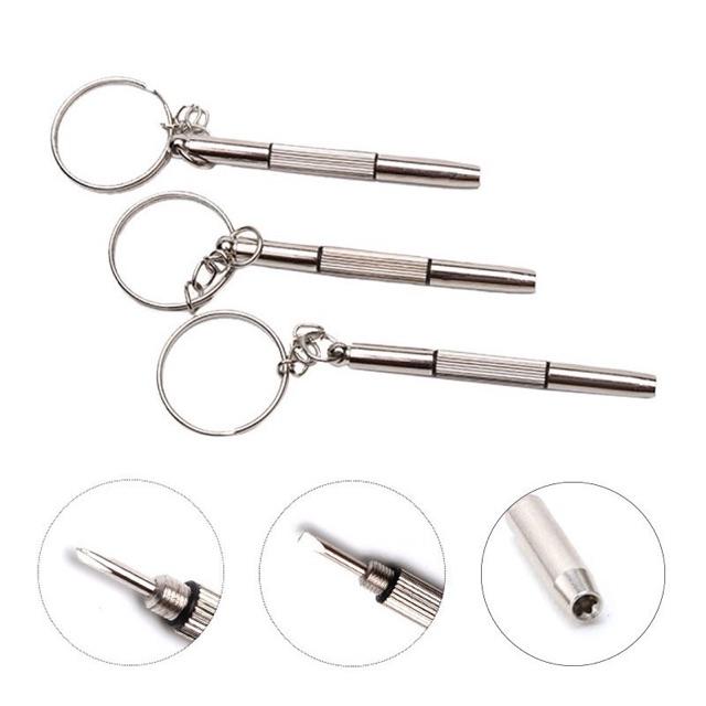 Móc chìa khoá tua vít đa năng, chuyên dụng sửa chữa đồng hồ/chỉnh ốc vít cho kính mát,kính cận,kính thời trang