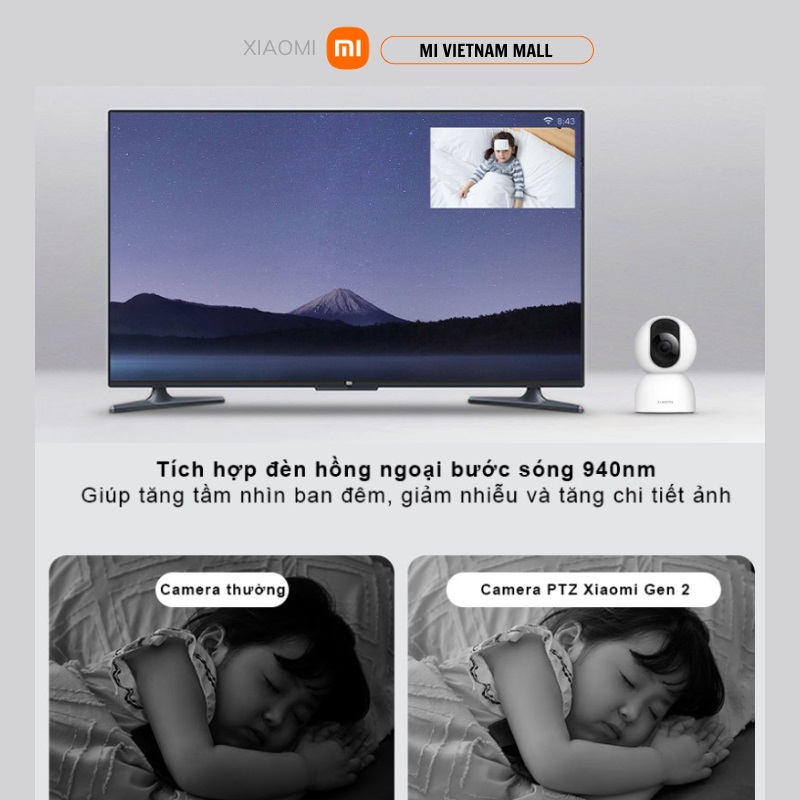Camera quan sát Xiaomi C400 Smart 2.5K - Hàng Nhập Khẩu