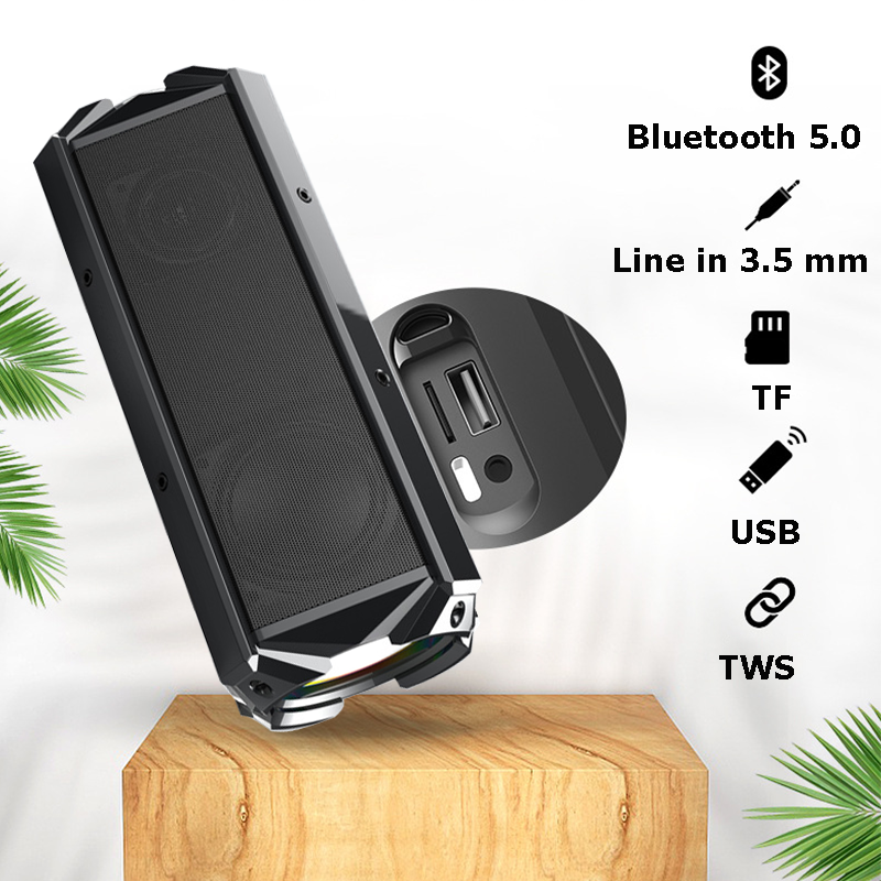 Loa Bluetooth PKCB Bản Mở Rộng, chip DSP, Hỗ Trợ Kết Nối Bluetooth, USB, Thẻ Nhớ, dây 3.5mm 100W TWS Âm Thanh Sống Động - Hàng chính hãng